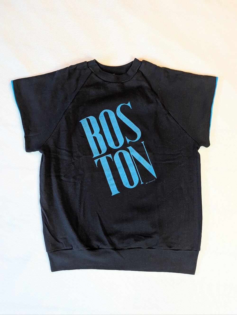 Vintage 80s Boston Short Sleeve Sweatshirt XL Warm Front